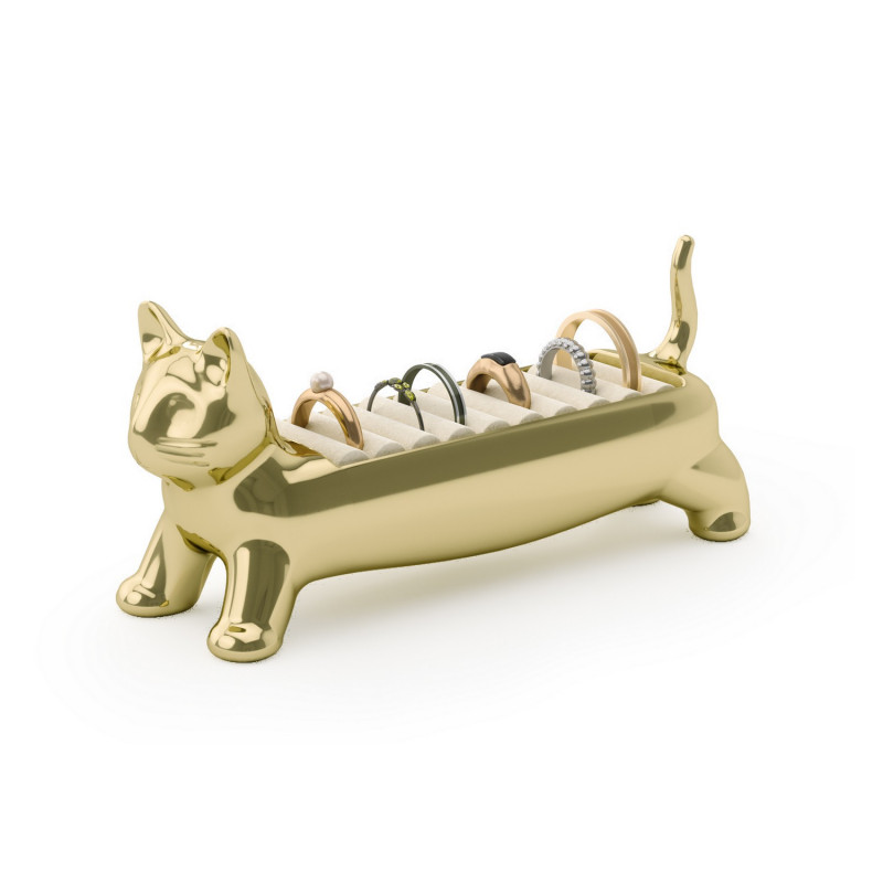 Porte bagues chat metal range bagues Umbra Ali Cat