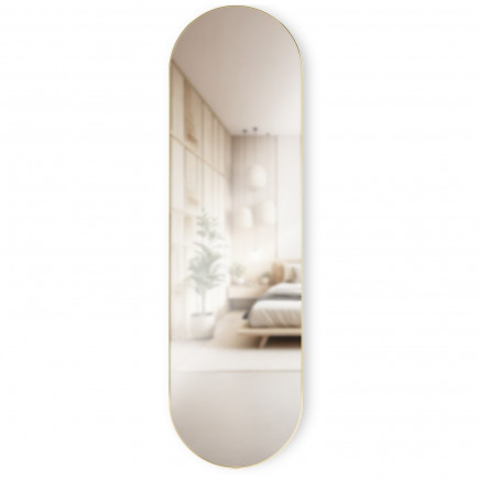 Grand miroir mural ovale chic metal Umbra Hubba Pill