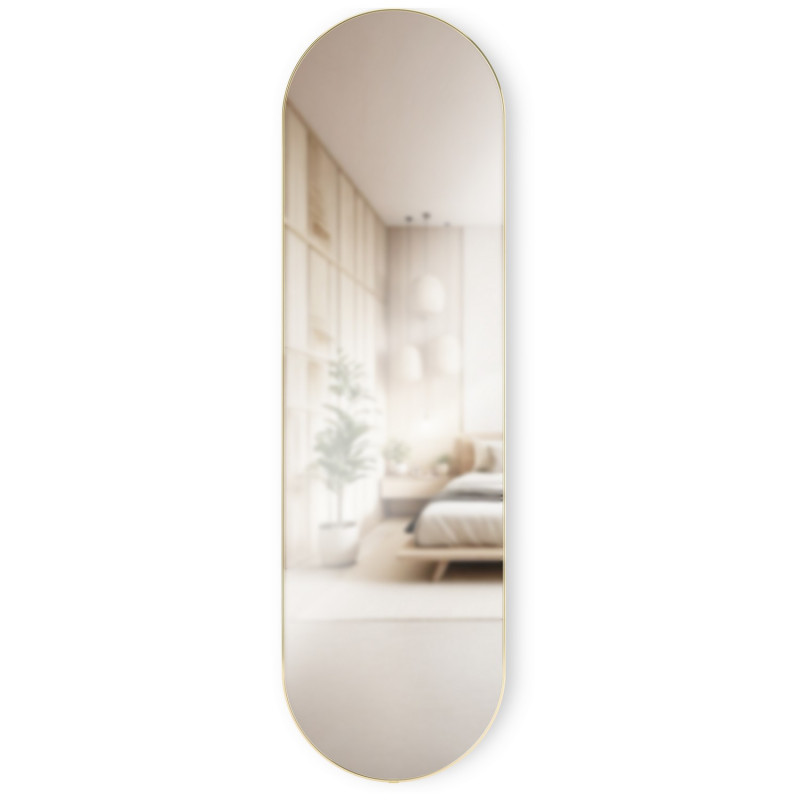 Grand miroir mural ovale chic metal Umbra Hubba Pill