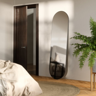 Grand miroir mural ovale chic metal Umbra Hubba Pill