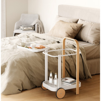 umbra bellwood desserte a roulettes blanche design