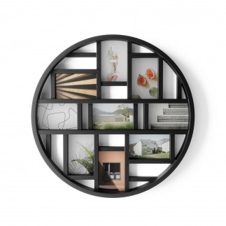Umbra 311120-040 Luna Nine-Opening Collage Frame/Wall Decor, Black