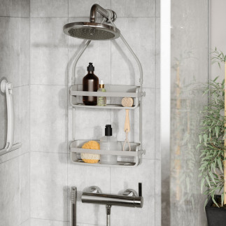 Caddy de douche design gris umbra flex