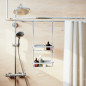Caddy de douche design gris umbra flex