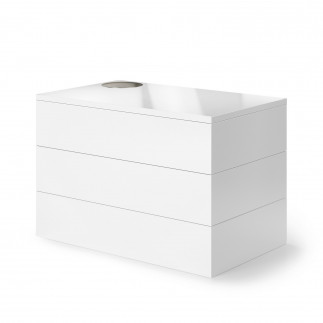 boite a bijoux blanche umbra 308712-660 spindle box
