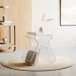 umbra magino table appoint acrylique transparent chevet range magazines