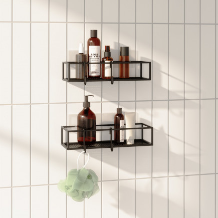 Etagere de douche design acier Umbra Cubiko set de 2