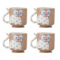 Mug chat gres Bloomingville Missy set de 4