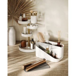 etagere rangement cosmetique maquillage salle de bains umbra pirouette