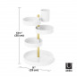 etagere rangement cosmetique maquillage salle de bains umbra pirouette
