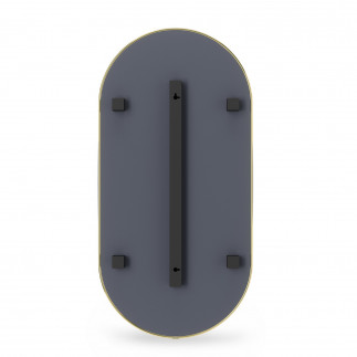 Miroir mural ovale cadre fin metal Umbra Hubba Pill