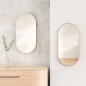 Miroir mural ovale cadre fin design métal Umbra HUBBA PILL Miroir mural ovale cadre fin design métal Umbra HUBBA PILL