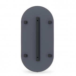 Miroir mural ovale cadre fin design metal Umbra Hubba Pill