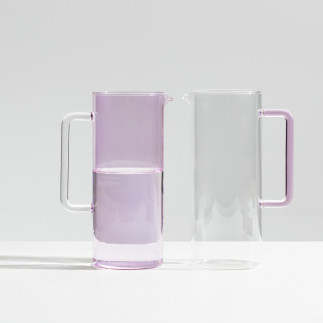 Carafe a eau design droite verre Ichendorf Milano Tube