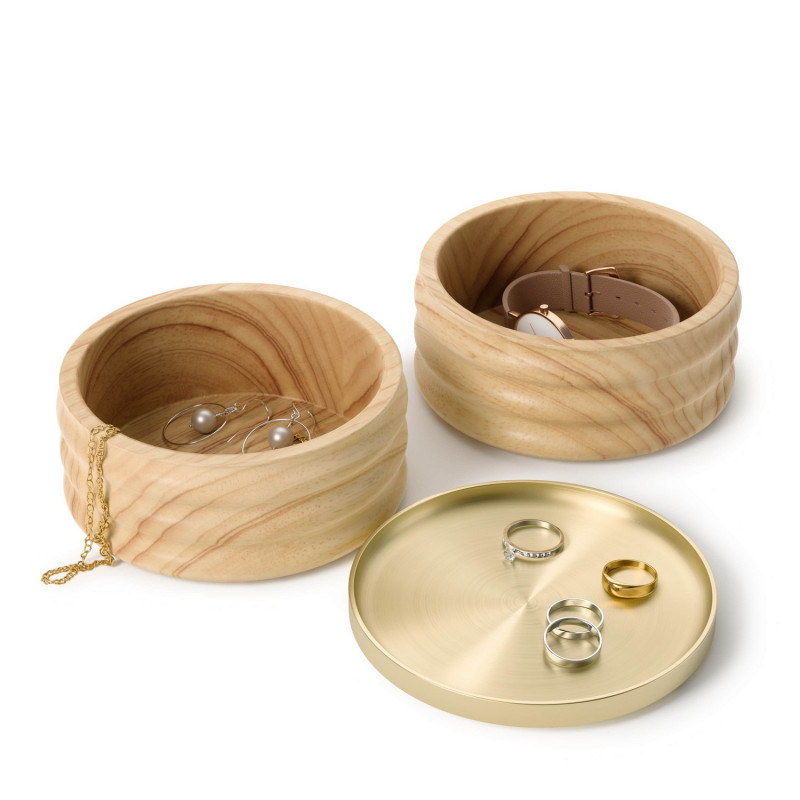 Coffret a bijoux chic design bois Umbra Tesora