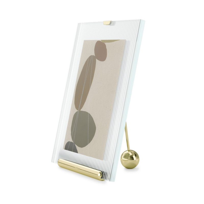 Cadre photo a poser chic verre Umbra Flute 13 x 18 cm