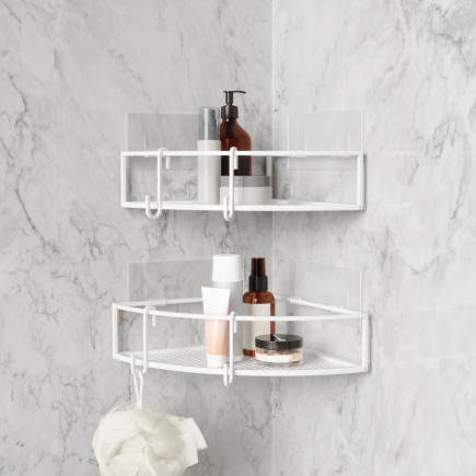 Etagère de douche angle design Umbra CUBIKO set de 2