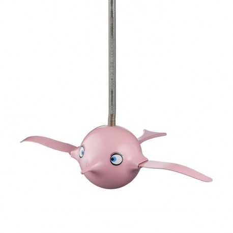 Mobile déco enfant oiseau rose pastel birdie hoptimist