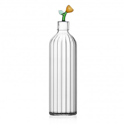 Carafe bouteille verre Ichendorf Milano Botanica Amber Flower