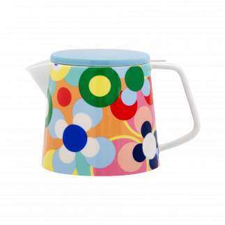 Theiere porcelaine fleurs multicolore Remember Sushi