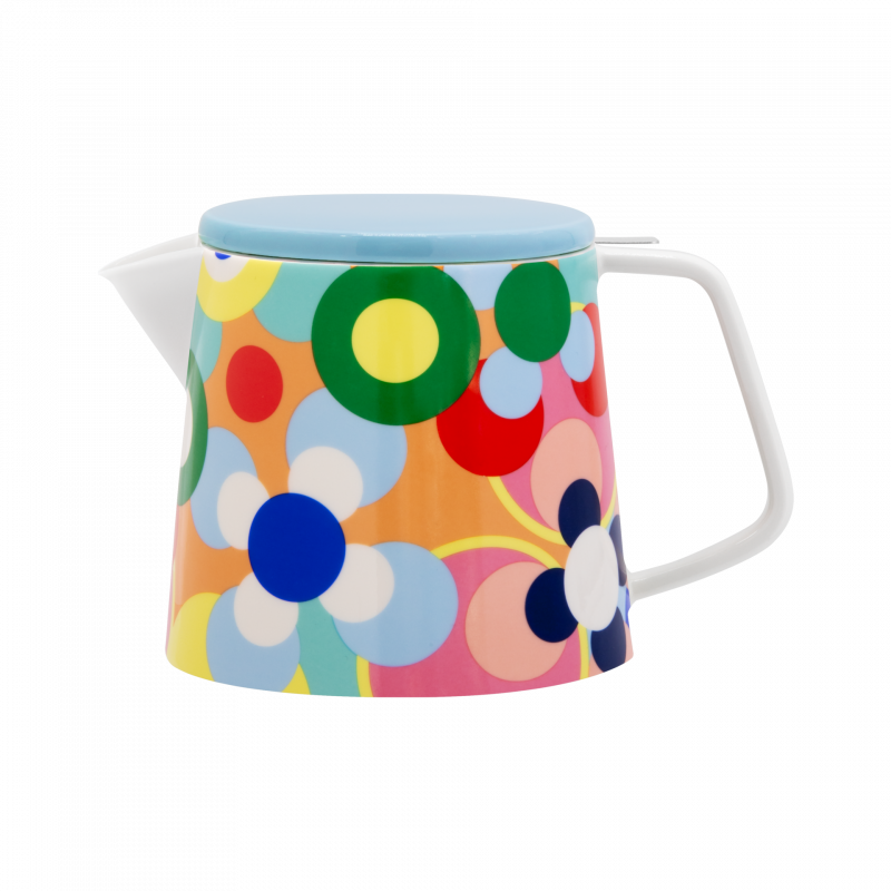 Theiere porcelaine fleurs multicolore Remember Sushi