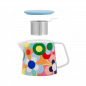 Theiere porcelaine fleurs multicolore Remember Sushi