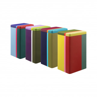 Boites de conservation metal design colore Remember Yara set de 4