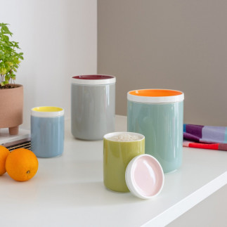 Boite de conservation porcelaine design Remember Emilio