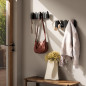 Porte manteau mural design bois acier Umbra Saloon