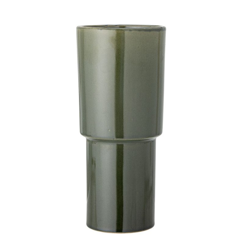 Vase gres vertical vert design epure Bloomingville Marji
