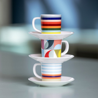 Tasse espresso soucoupe design couleur Remember Solena