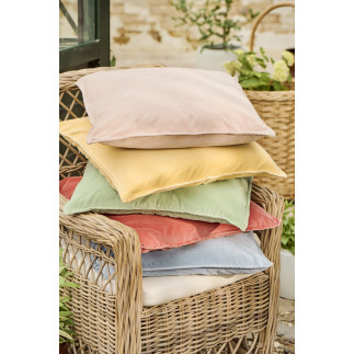 Grande housse de coussin velours uni IB Laursen