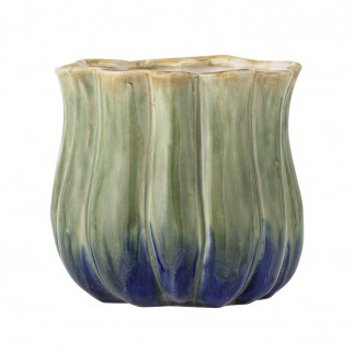 Cache pot decoratif gres Bloomingville Jenner
