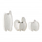 Petits vases gres sculpturale Bloomingville Jayce set de 3