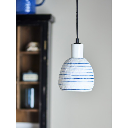 Petite suspension grès peint Bloomingville Elga
