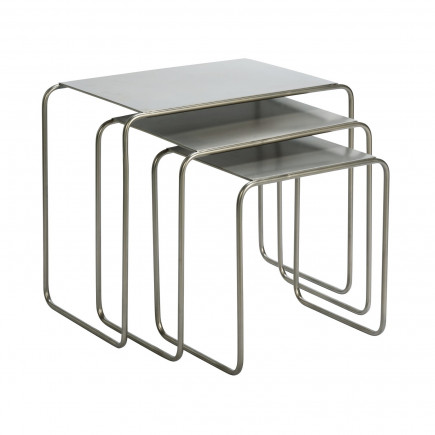 Tables gigognes acier brut Madam Stoltz
