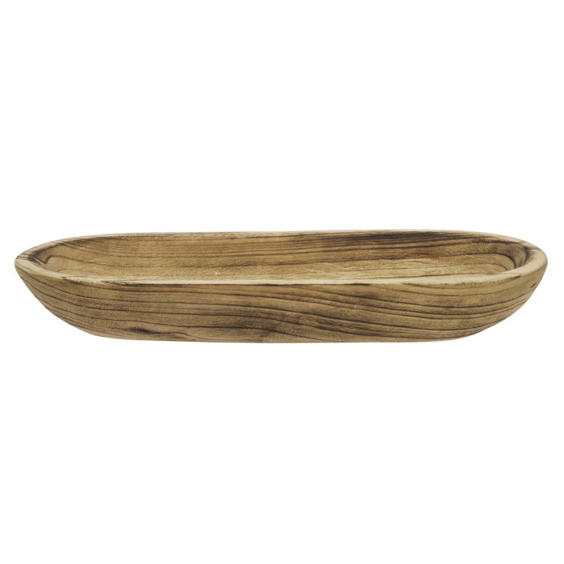 Plateau corbeille ovale bois Madam Stoltz