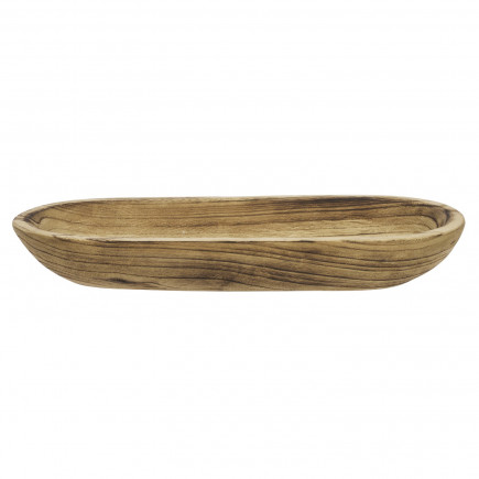Plateau corbeille ovale bois Madam Stoltz