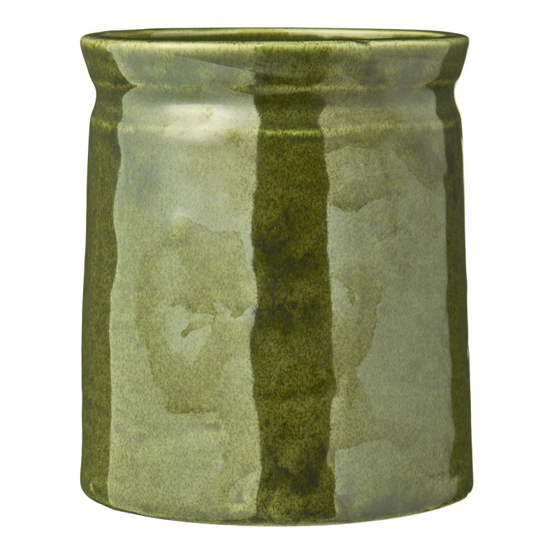 Pot de fleur ceramique artisanale vert IB Laursen