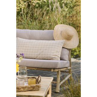 Housse de coussin longue coton lin naturel IB Laursen