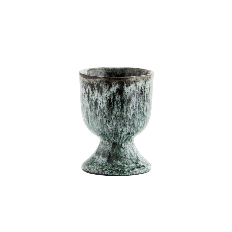 Coquetier artisanal gres bleu Madam Stoltz