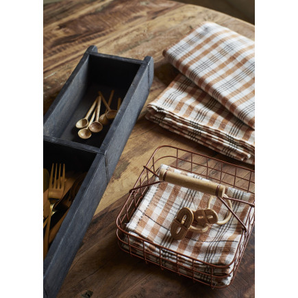 Couverts de table dore laiton brosse Madam Stoltz