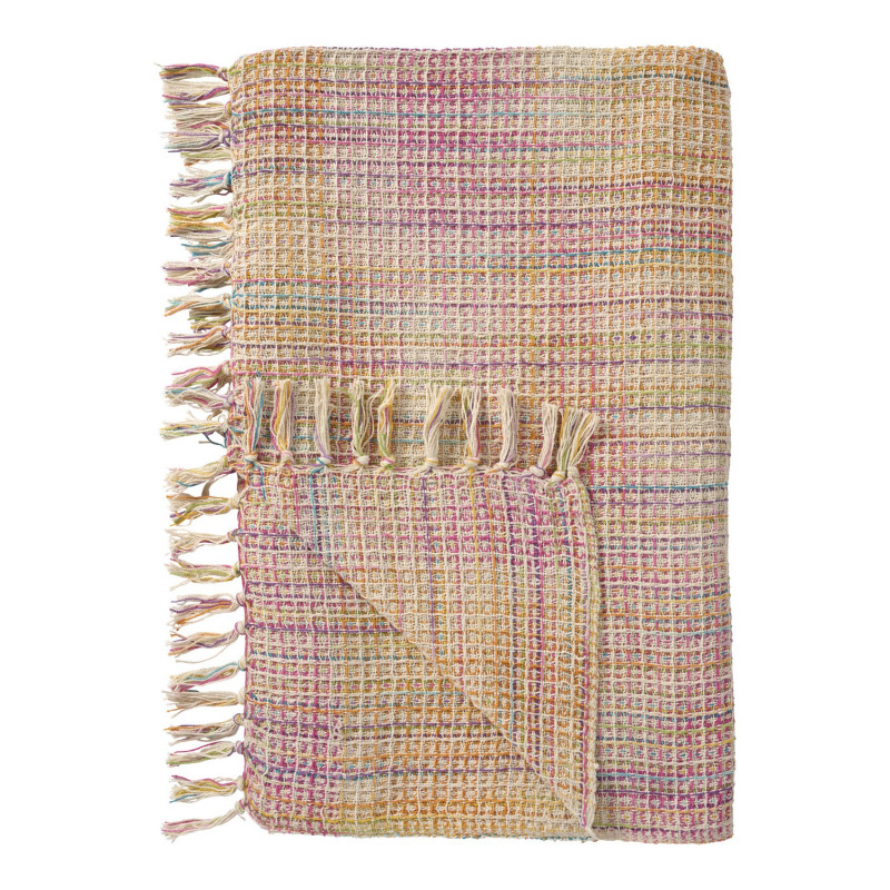 Plaid coton colore franges IB Laursen Plaid coton colore franges IB Laursen