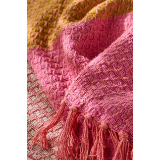 Plaid coton rose orange jaune IB Laursen