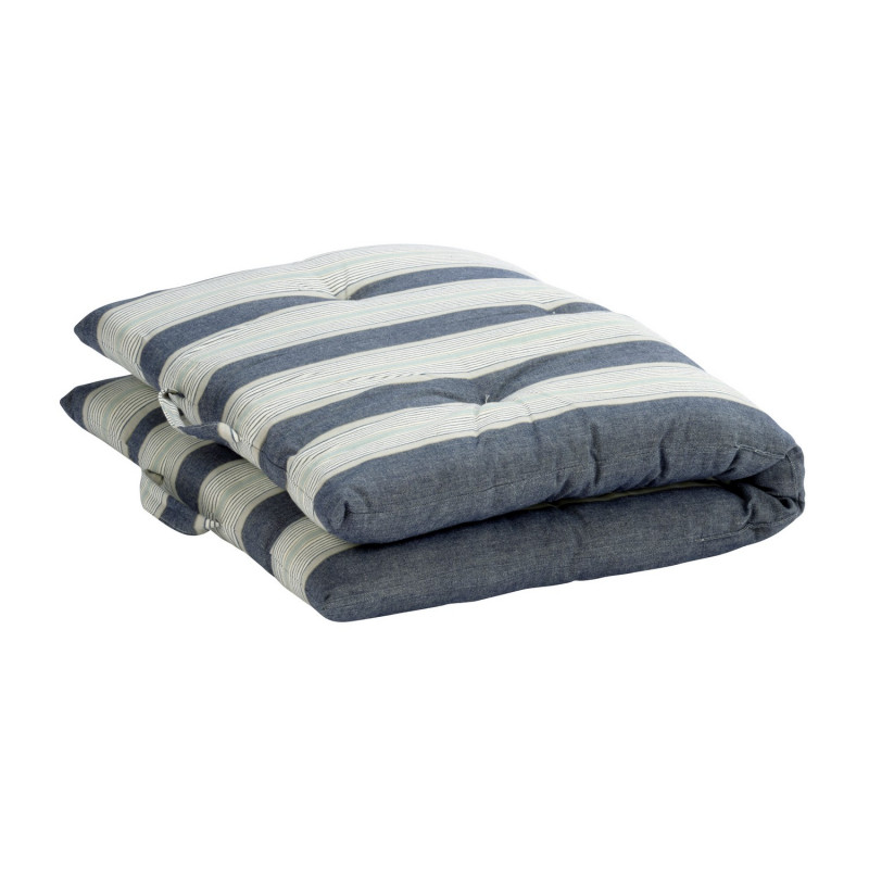 Matelas de sol d assise raye coton couleur Madam Stoltz