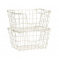 Panier fil de fer rangement empilable Madam Stoltz