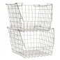 Panier rangement empilable fil de fer Madam Stoltz