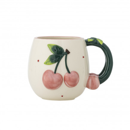 Mug cerises gres Bloomingville Berrie