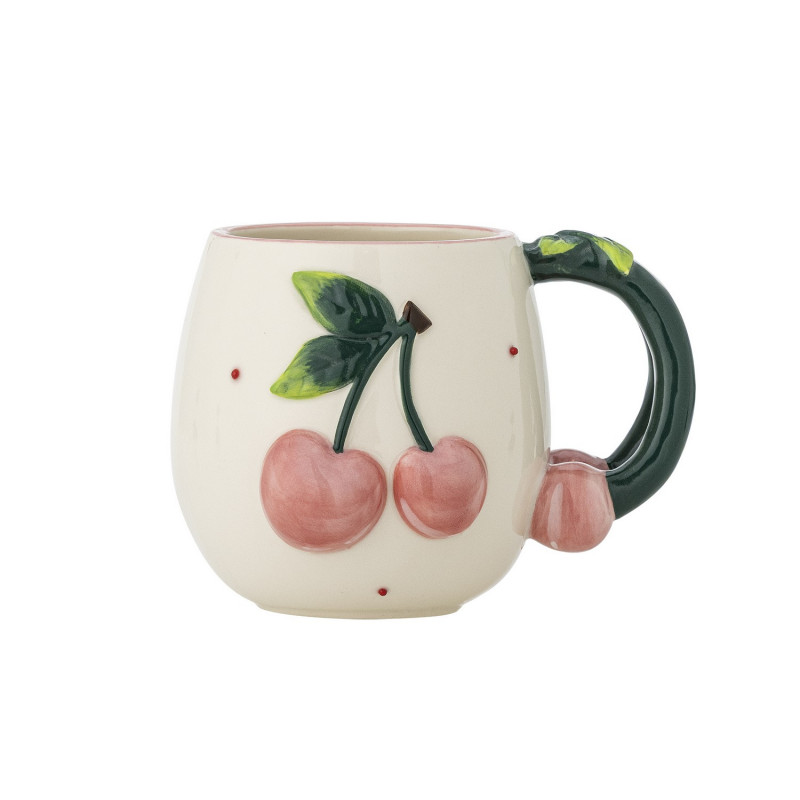 Mug cerises gres Bloomingville Berrie