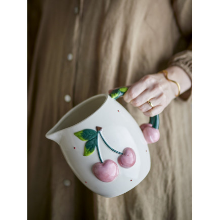 Pichet cerises gres Bloomingville BERRIE